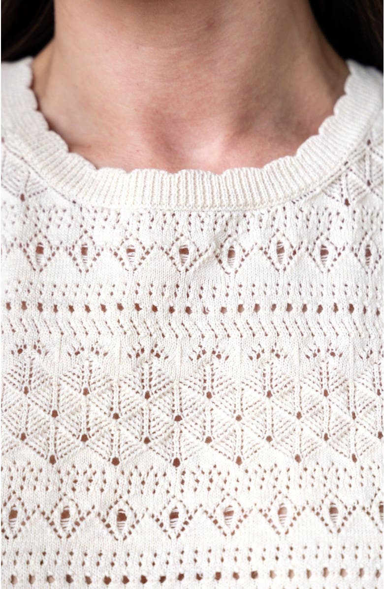 Hope & Henry Women's Organic Crochet Sweater Tank, Alternate, color, 