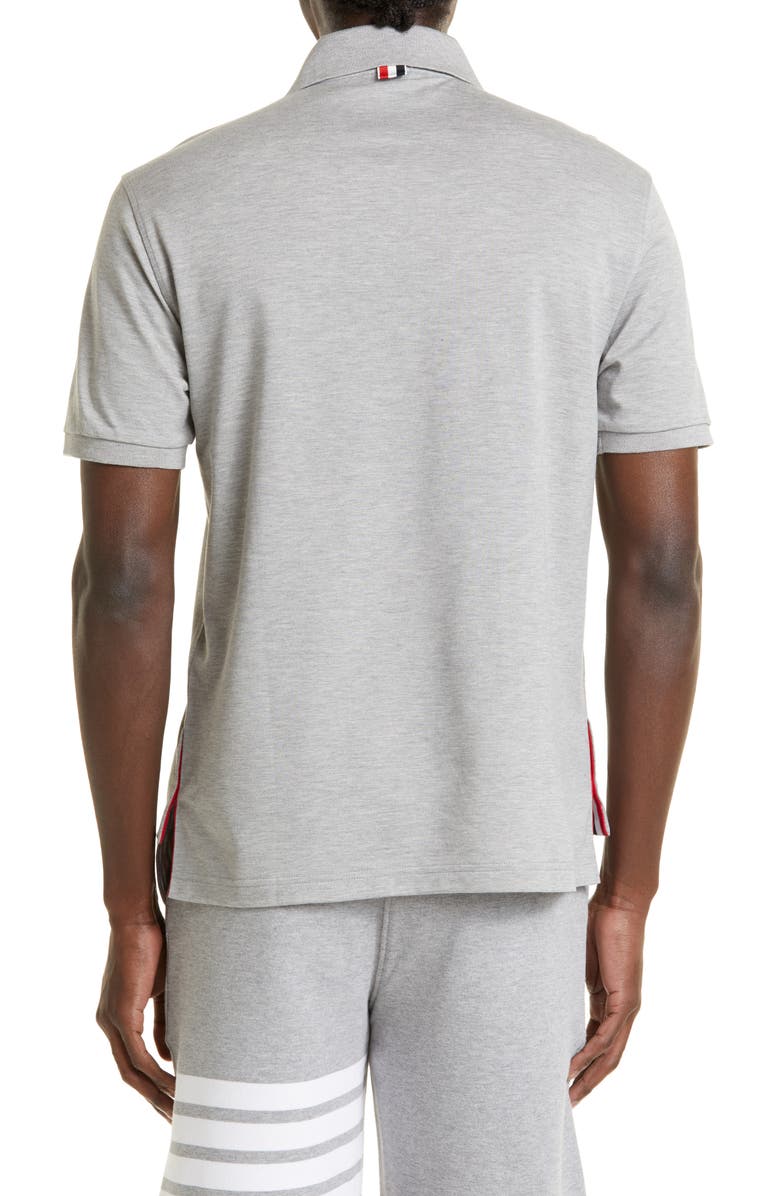 Thom Browne Pocket Polo, Alternate, color, Light Grey