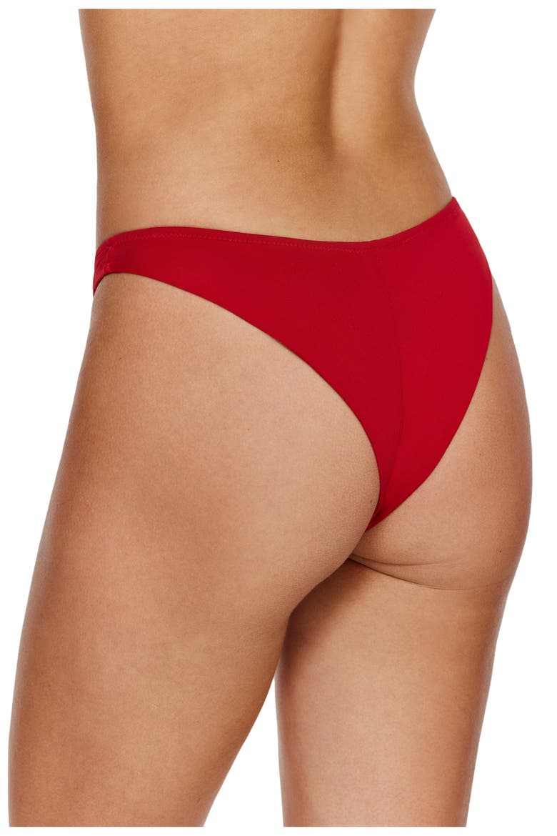 Beach Time Bikini Bottom, Alternate, color, Red