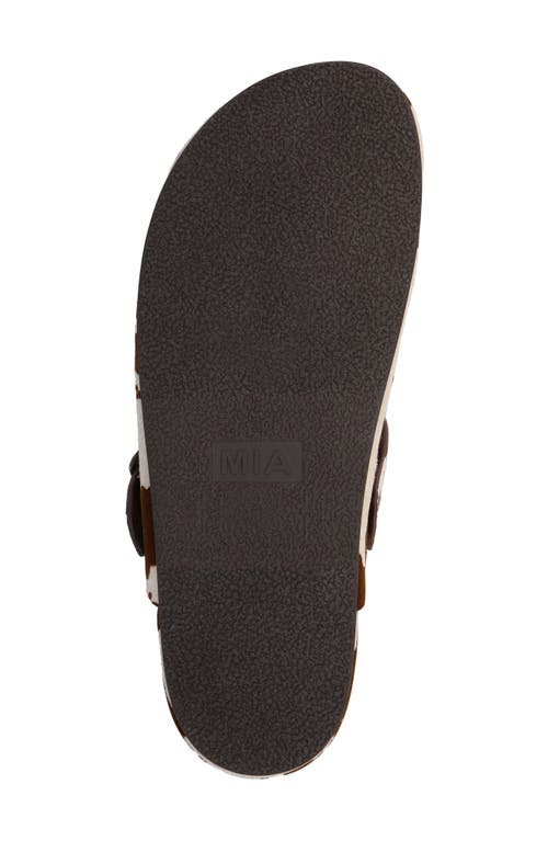 Mia Animal Print Buckle Mule In Neutral