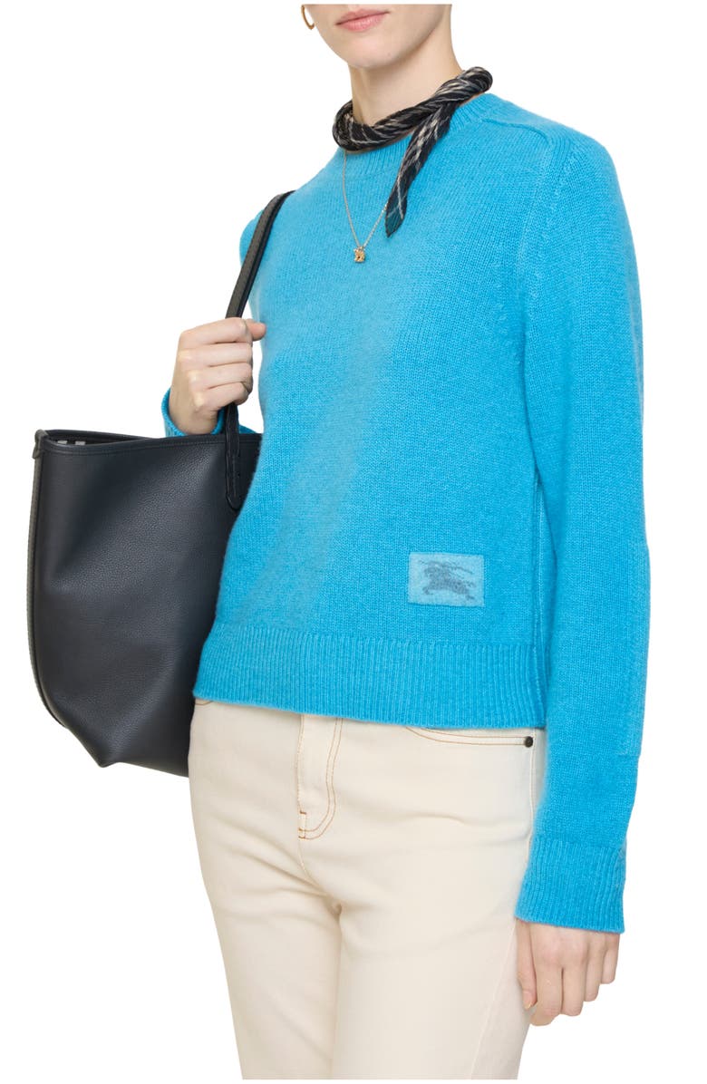 Burberry Cashmere Sweater, Main, color, Atom Blue