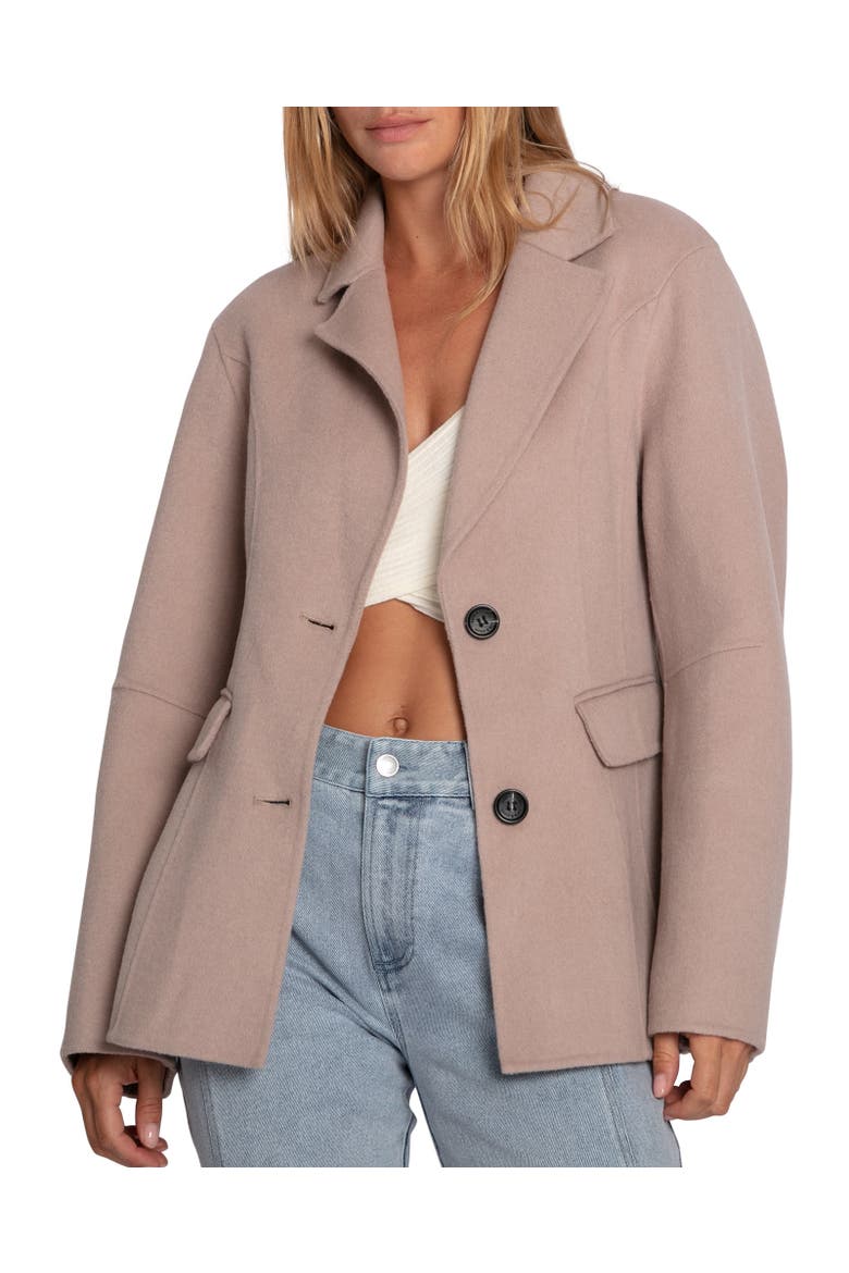 Stuck On You Oversize Cinch Waistcoat, Alternate, color, Sand