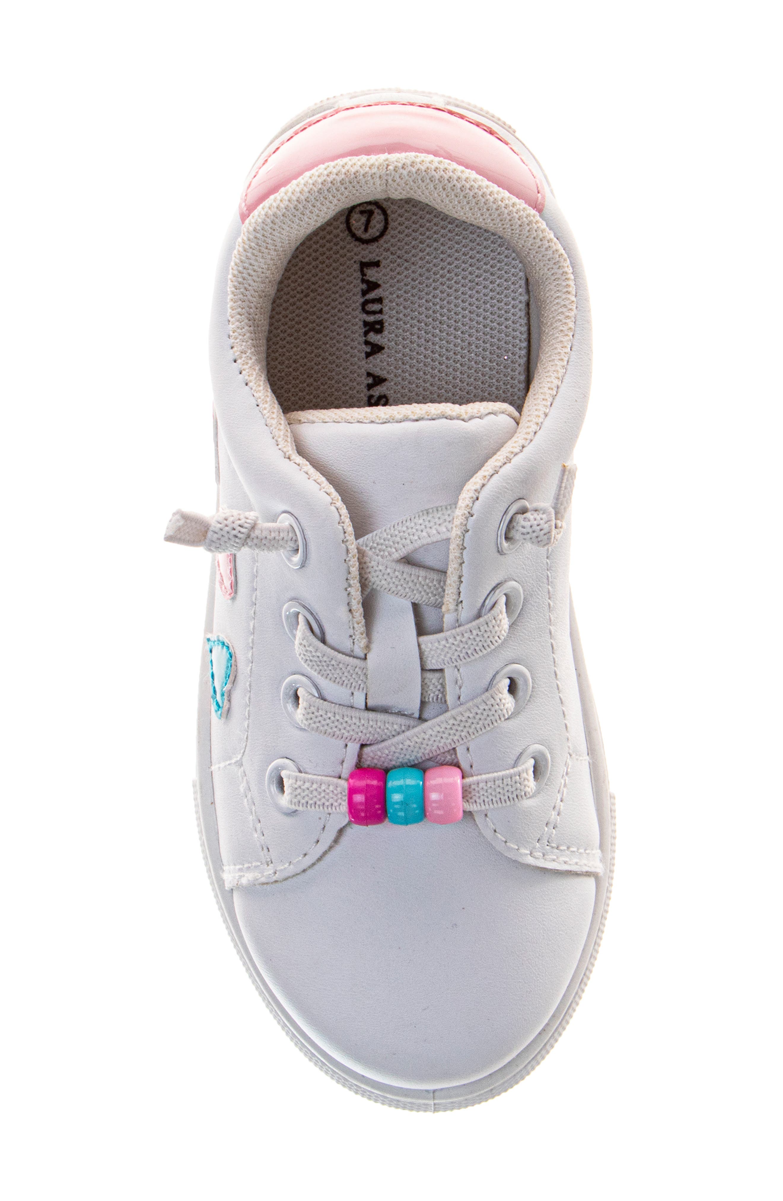 Laura Ashley Lace-Up Sneaker, Alternate, color, White
