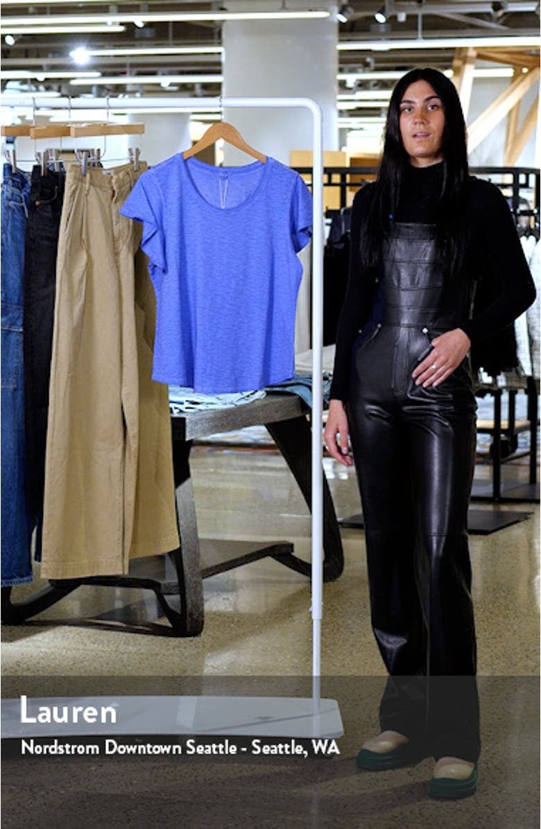 Flutter Sleeve Cotton T-Shirt, sales video thumbnail