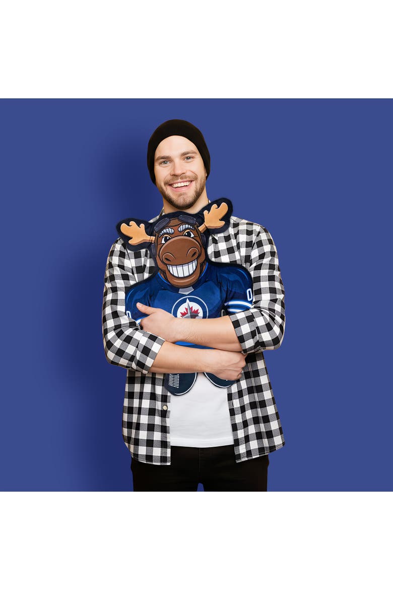 Winnipeg Jets Mick E. Moose 24" Mascot Bleacher Buddy, Alternate, color, None