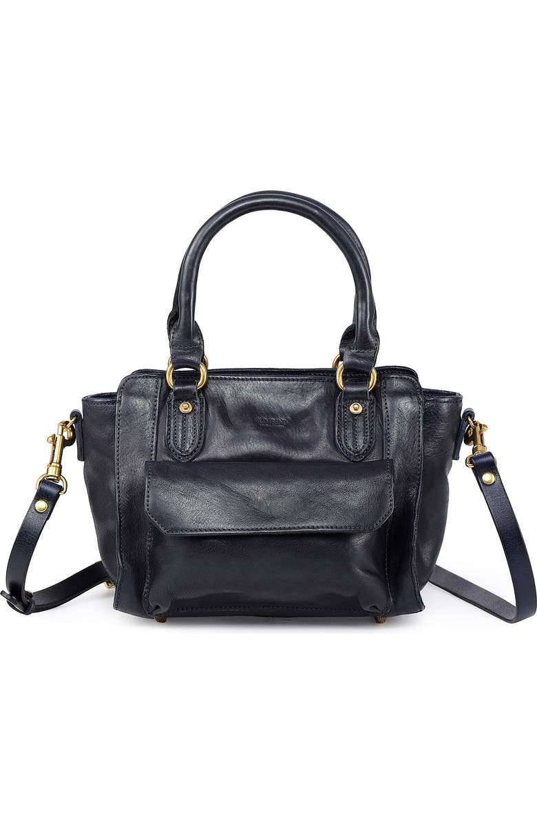 OLD TREND Pansy Mini Satchel Bag, Main, color, Navy