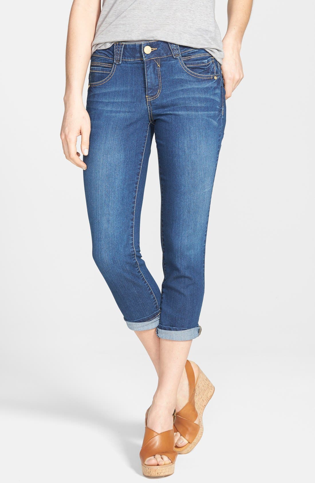 Wit & Wisdom Crop Straight Leg Jeans (Nordstrom Exclusive) (Women ...