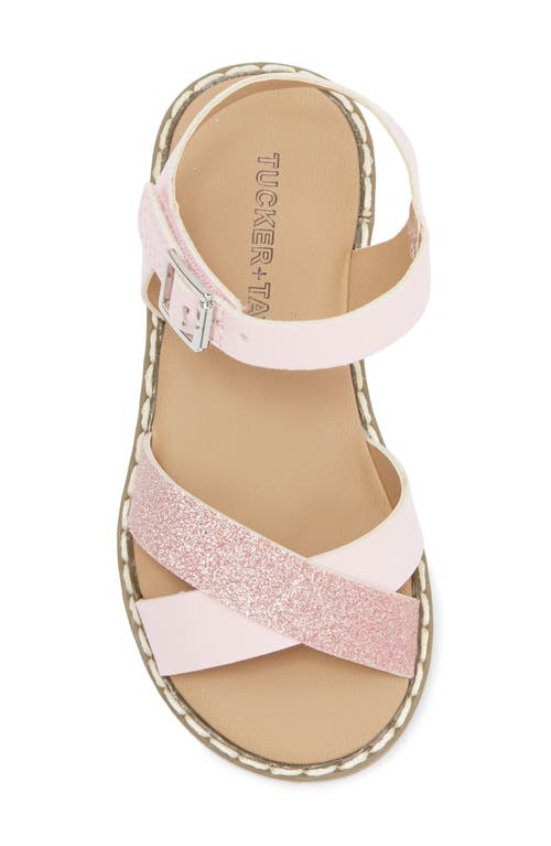 Tucker + Tate Kids' Arya Sandal In Pink Glitter