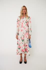 CRAS Laracras Floral Polka Dot Wrap Dress