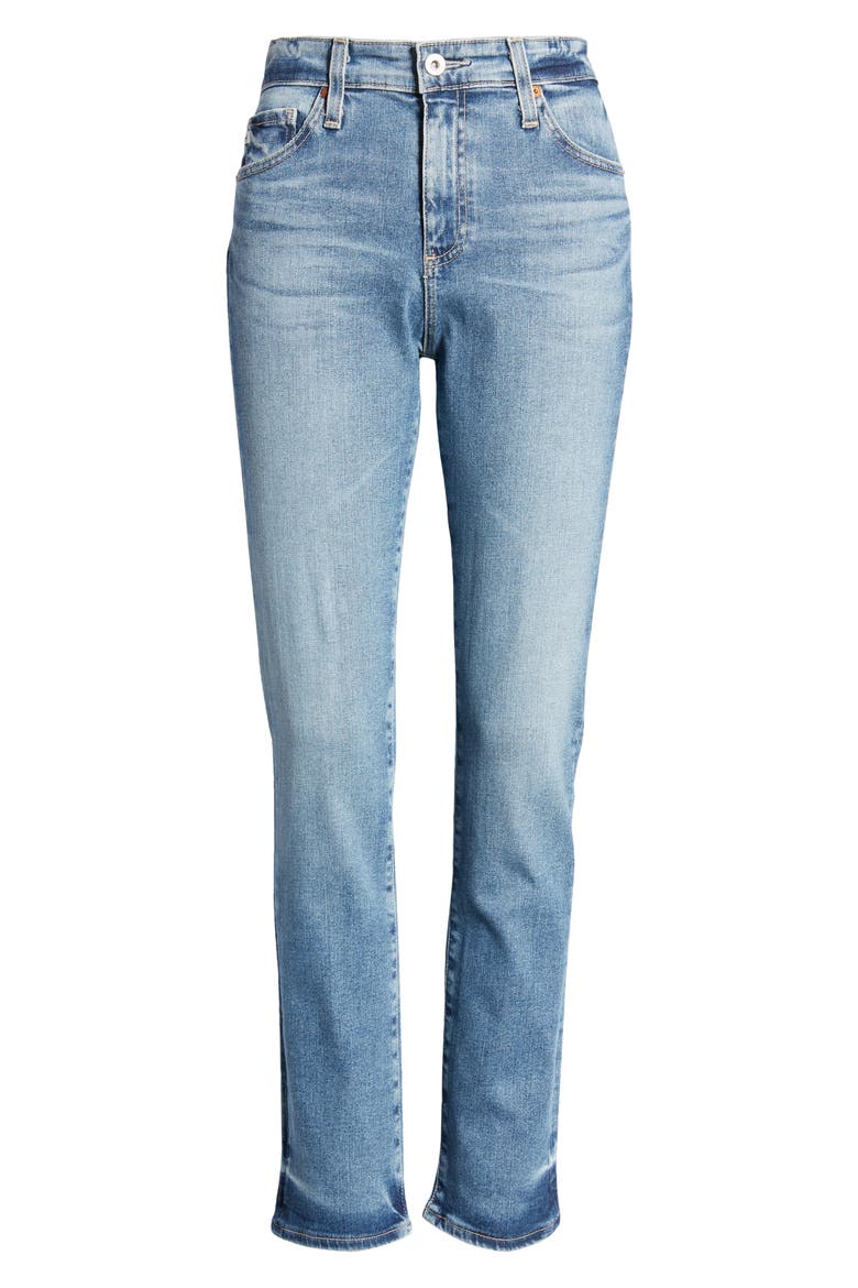 Mari High Waist Slim Straight Leg Jeans, Alternate, color, RESORT