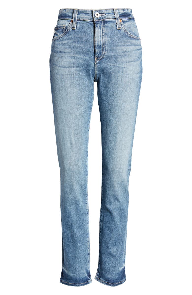 AG Mari High Waist Slim Straight Leg Jeans, Alternate, color, Resort
