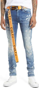 Cult of Individuality Punk Men's Distressed Super Skinny Jeans