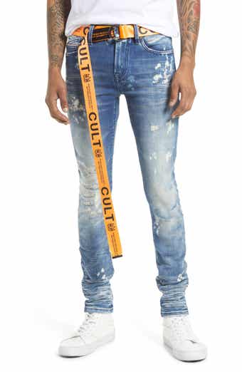 Cult of Individuality Punk Men's Distressed Super Skinny Jeans