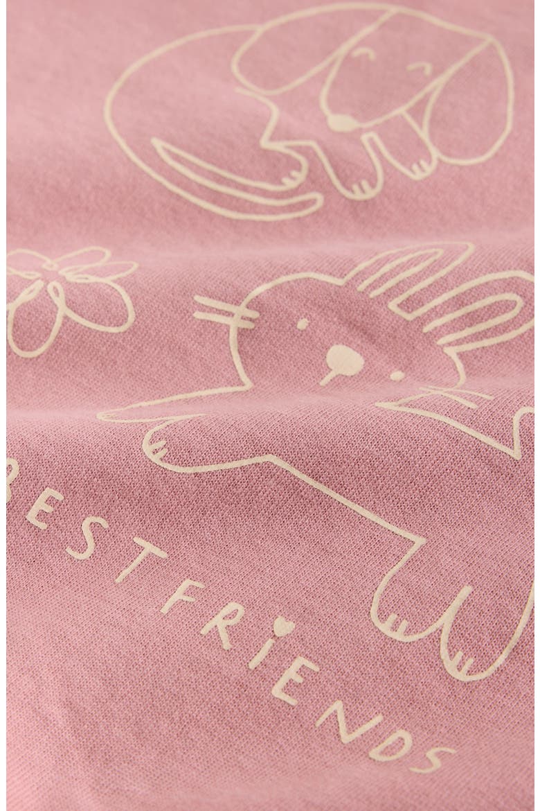 Kids' Graphic Sweatshirt & Flare Leggings Set, Alternate, color, PINK