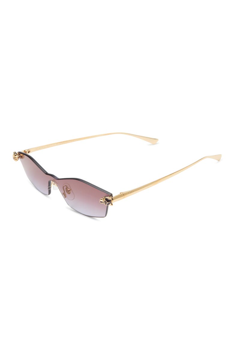 CT0678S 99mm Gradient Shield Sunglasses, Alternate, color, GOLD