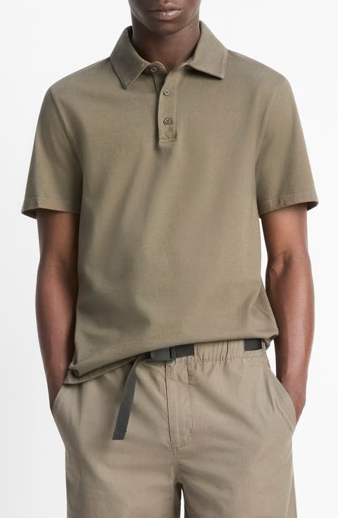 Regular Fit Garment Dyed Cotton Polo