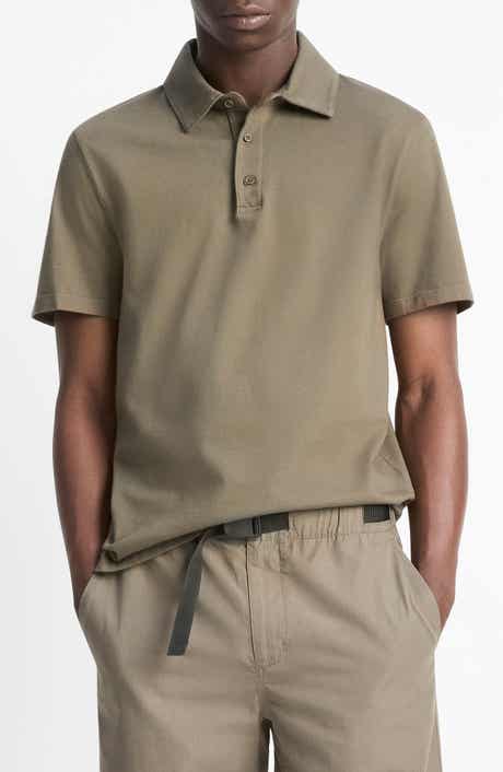 Vince Regular Fit Garment Dyed Cotton Polo