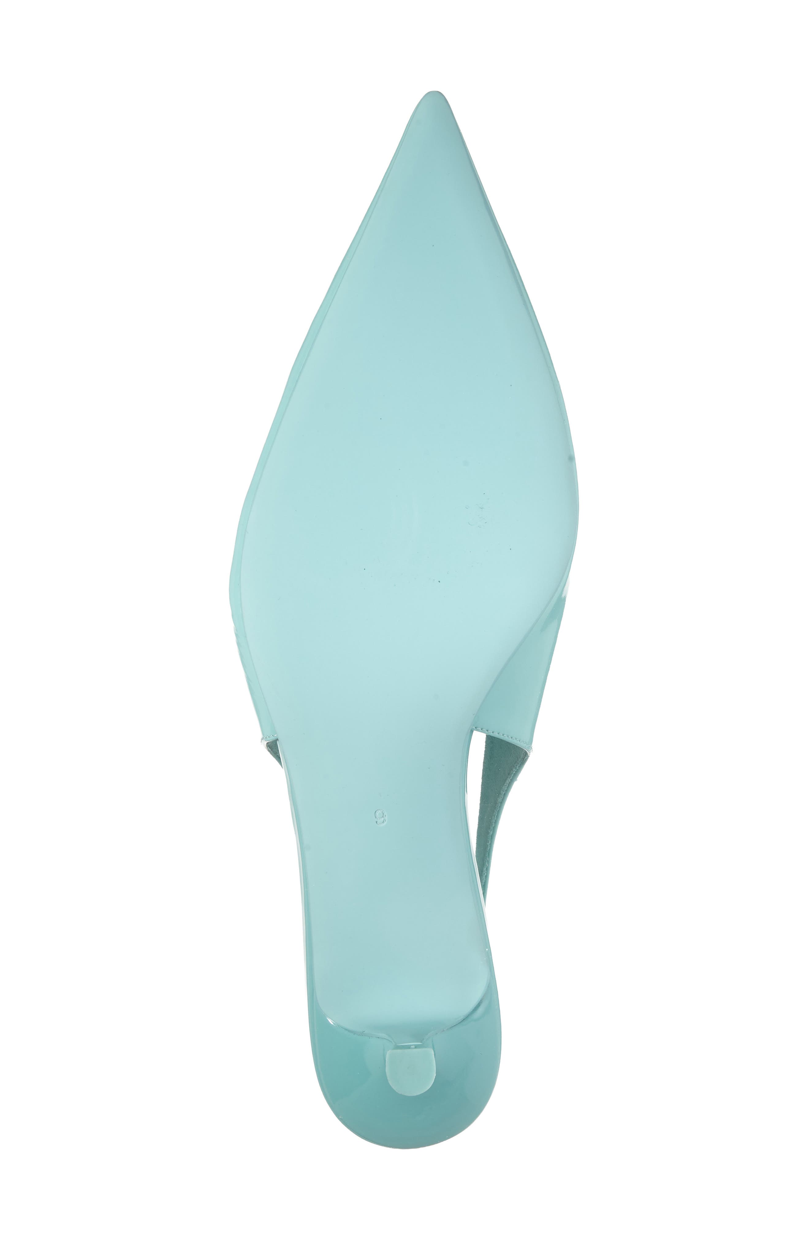 Adriatica Slingback Pointed Toe Kitten Heel Pump, Alternate, color, MINT PATENT