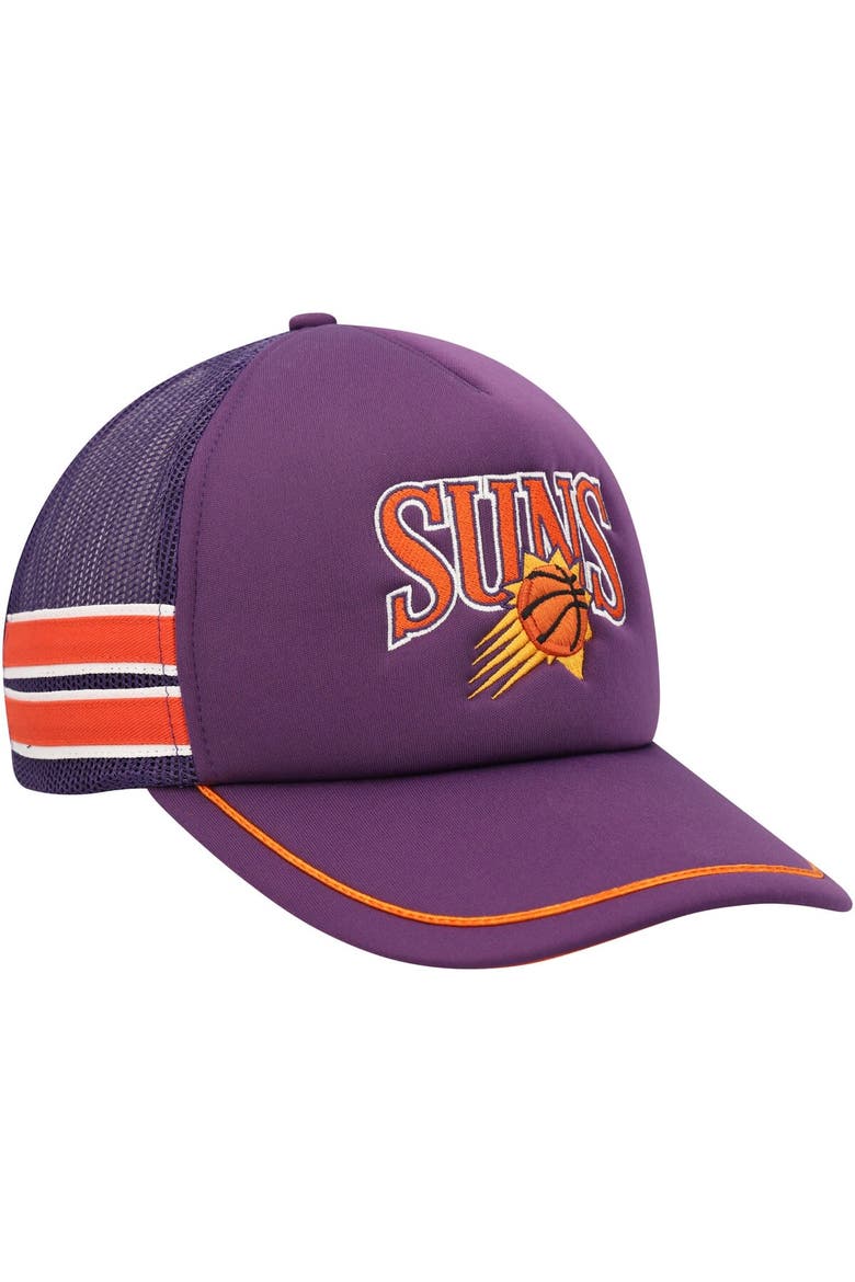 Men's '47 Purple Phoenix Suns Sidebrand Stripes Trucker Adjustable Hat, Alternate, color, Purple