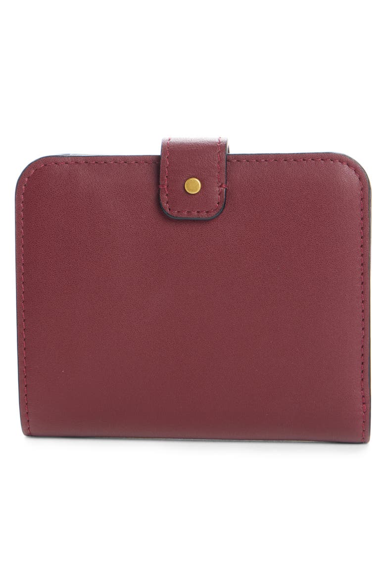 Oskan Leather Wallet, Alternate, color, BURGUNDY