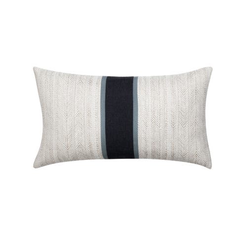 Meridian Center Band Indoor & Outdoor Woven Accent Pillow & Insert