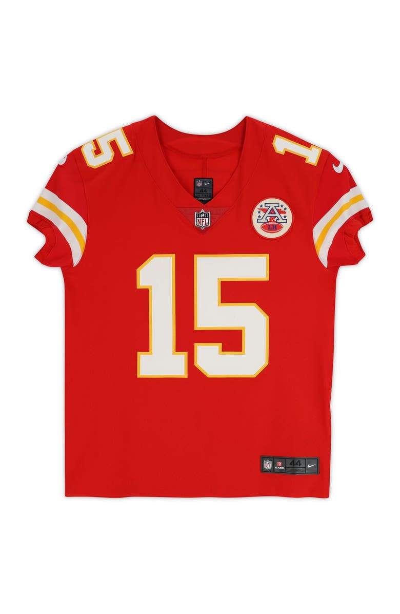 FANATICS AUTHENTIC Patrick Mahomes Kansas City Chiefs Autographed Red Nike Elite Jersey, Alternate, color, 