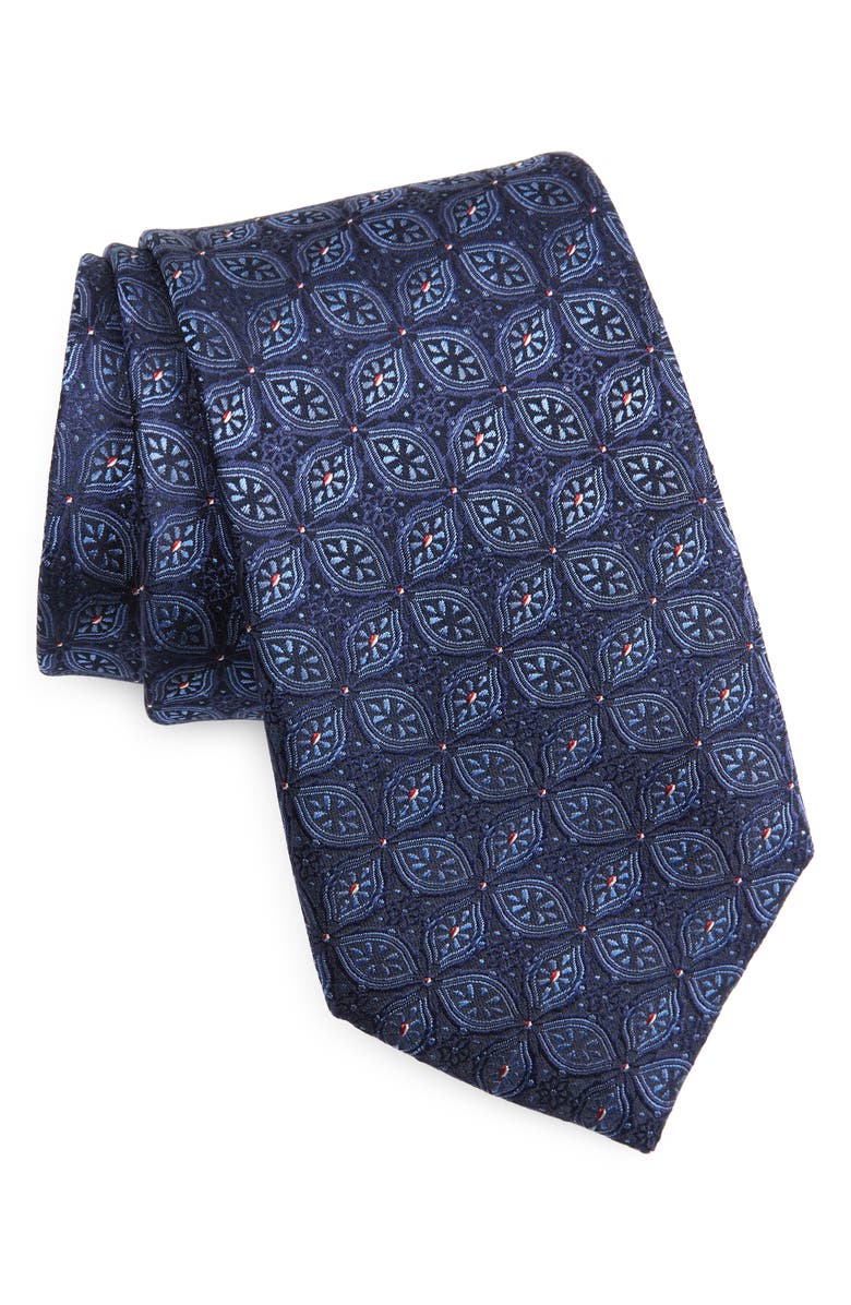 Duchamp Medallion Silk Tie, Main, color, 