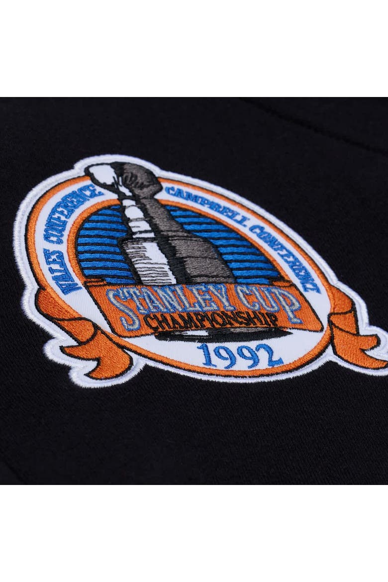 Men's Mitchell & Ness Mario Lemieux Black Pittsburgh Penguins 1992 Name & Number Premium Pullover Hoodie, Alternate, color, Black