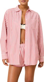 Solid & Striped The Avril Linen Blend Button-Up Shirt