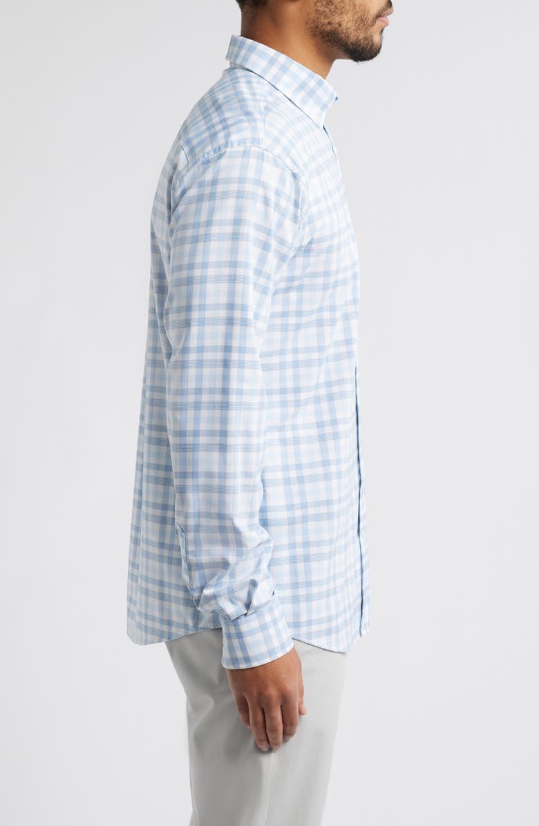johnnie-O Madden Check Stretch Button-Down Shirt, Alternate, color, 