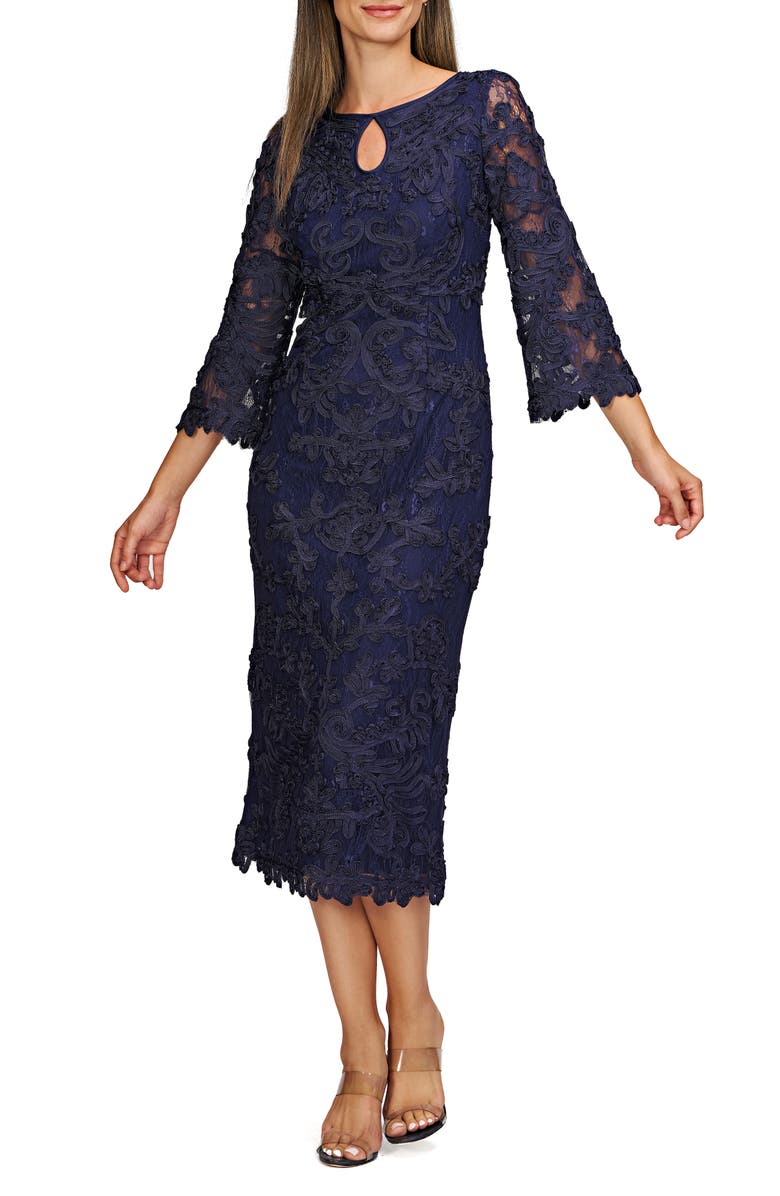 JS Collections Perla Soutache Sheath Dress, Main, color, 