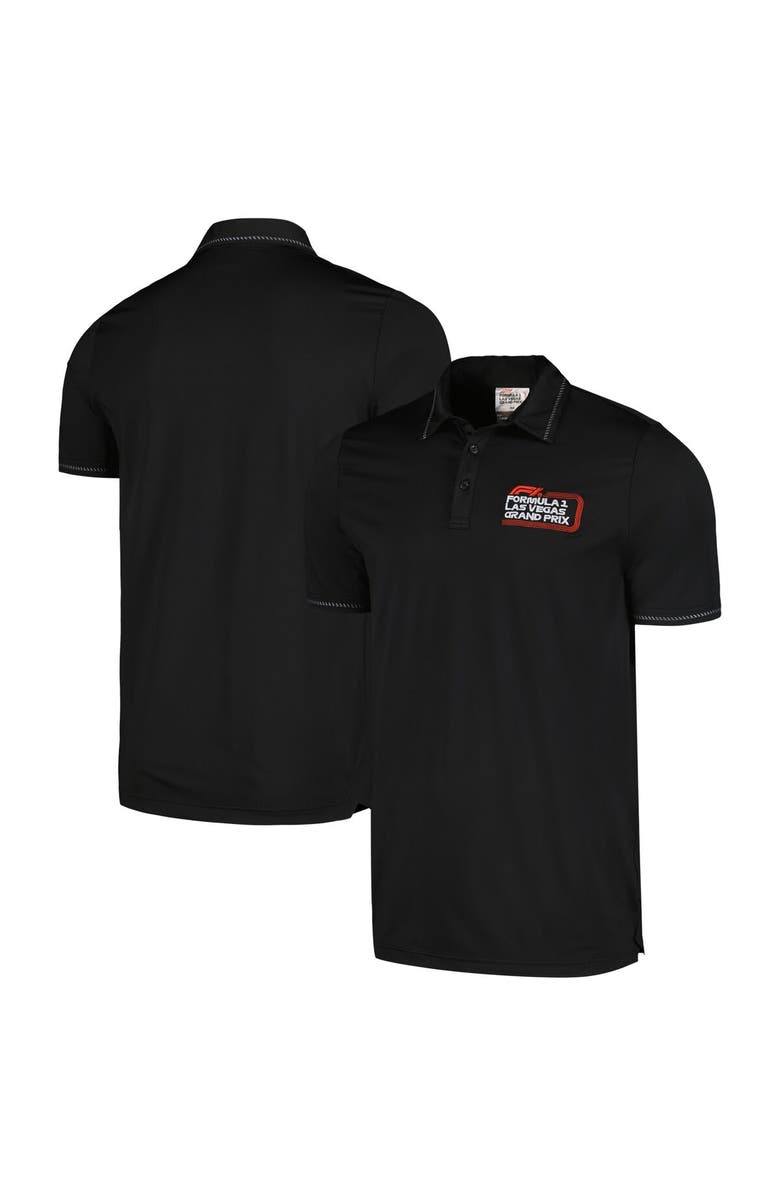 Insomniac Unisex Formula 1 Las Vegas Grand Prix Black Classic Polo, Main, color,