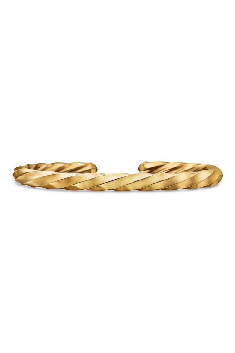 Cable Edge® Cuff Bracelet in 18K Yellow Gold, 5.5mm, Main, color, 18K GOLD RECYCLED