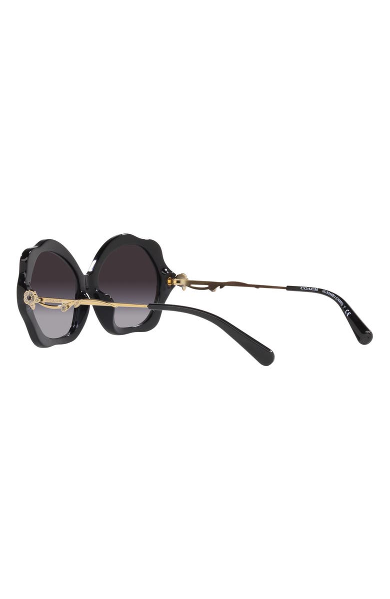 COACH 55mm Irregular Sunglasses, Alternate, color, 