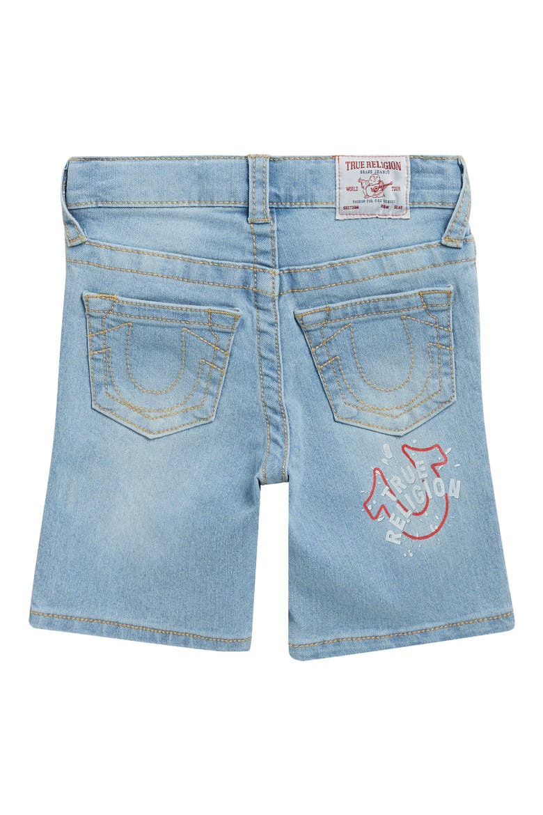 Kids' Logo Graphic Denim Shorts, Alternate, color, SOBLE