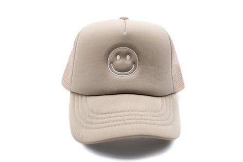 Rey To Z Smiley Foam Trucker Hat In Brown