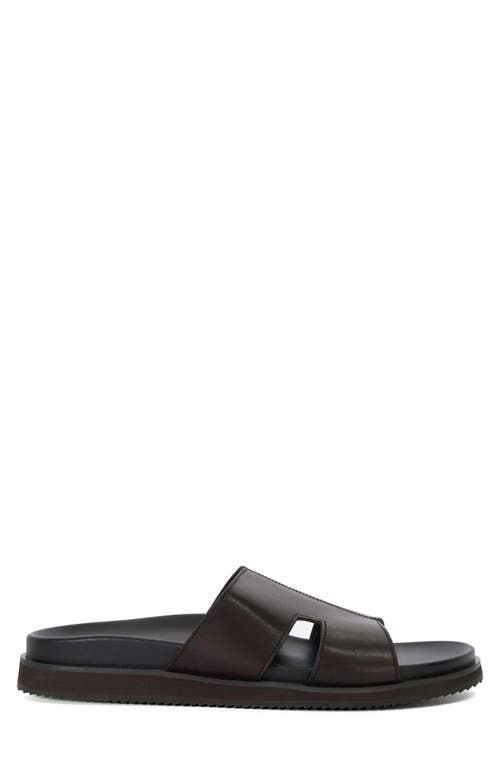 Dune London Insight Slide Sandal In Brown