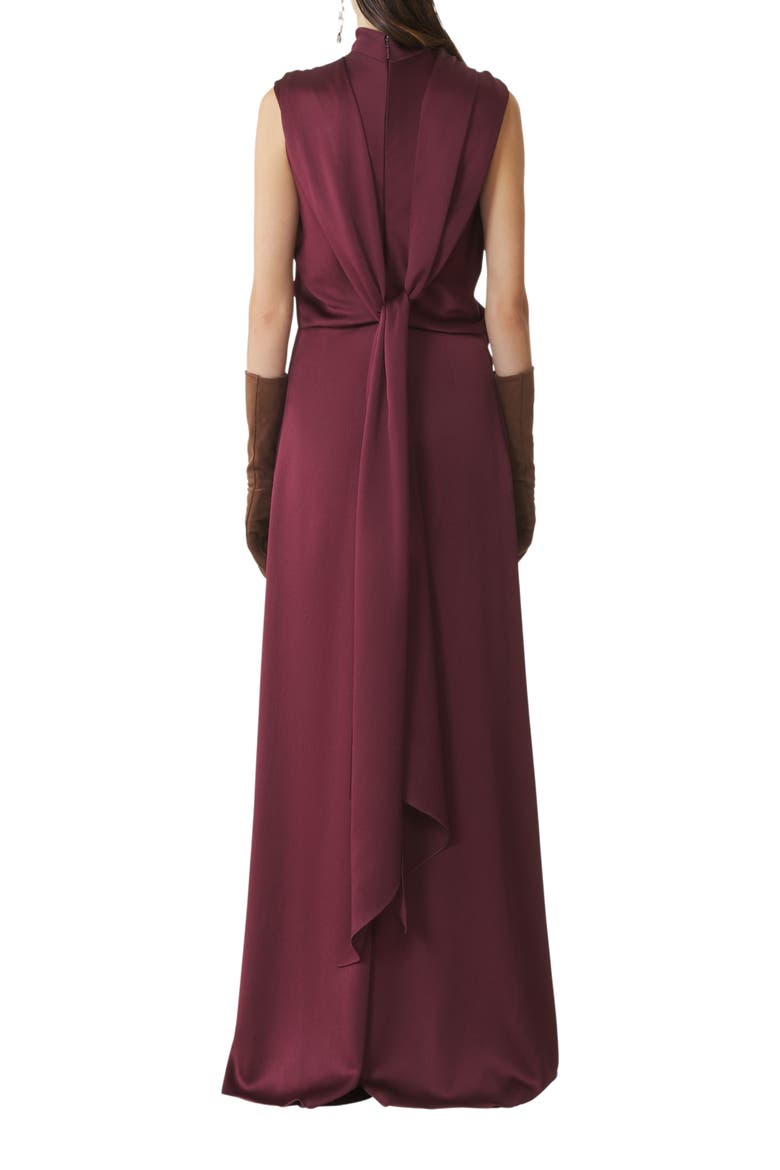 Long Jumpsuit In Satin, Alternate, color, Bacchus