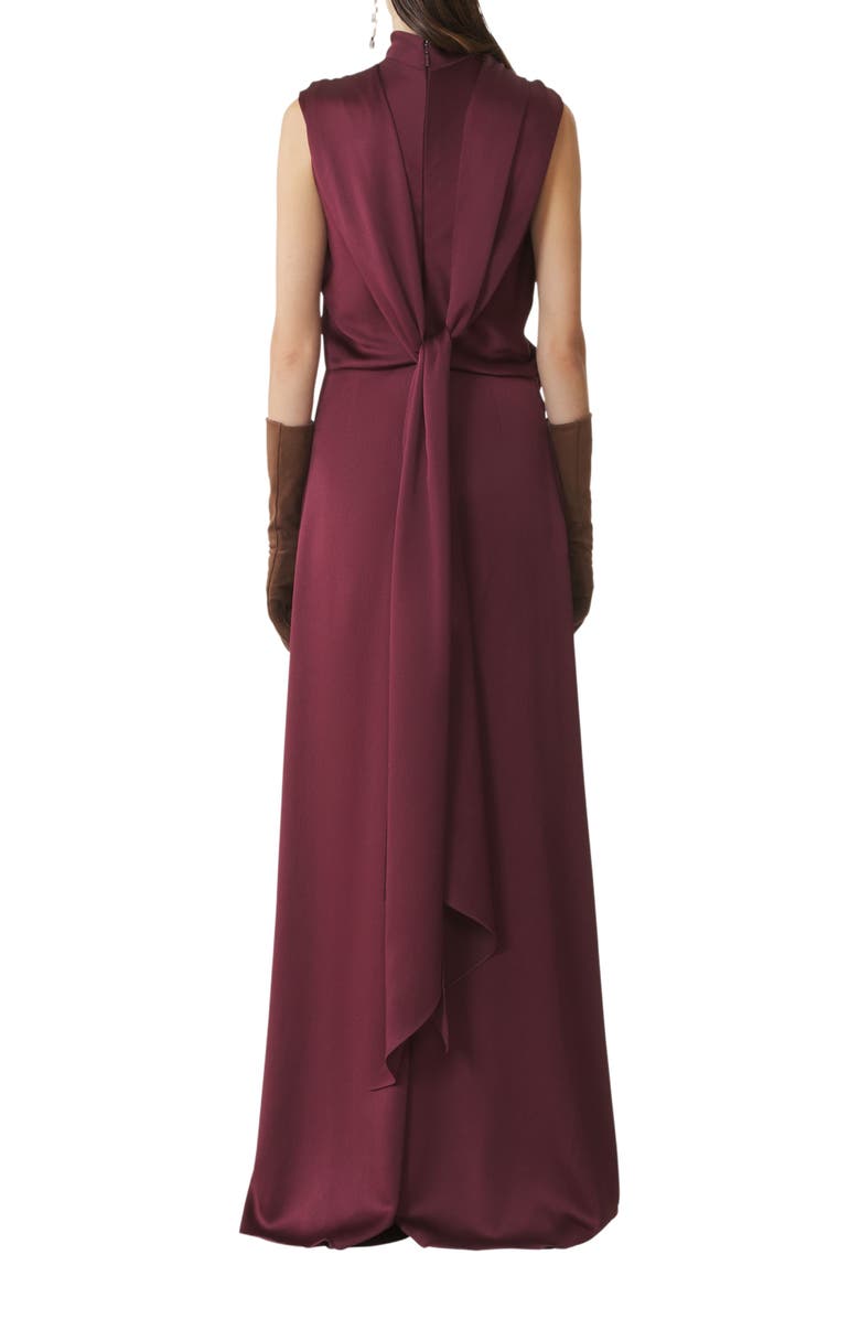 Lanvin Long Jumpsuit In Satin, Alternate, color, Bacchus