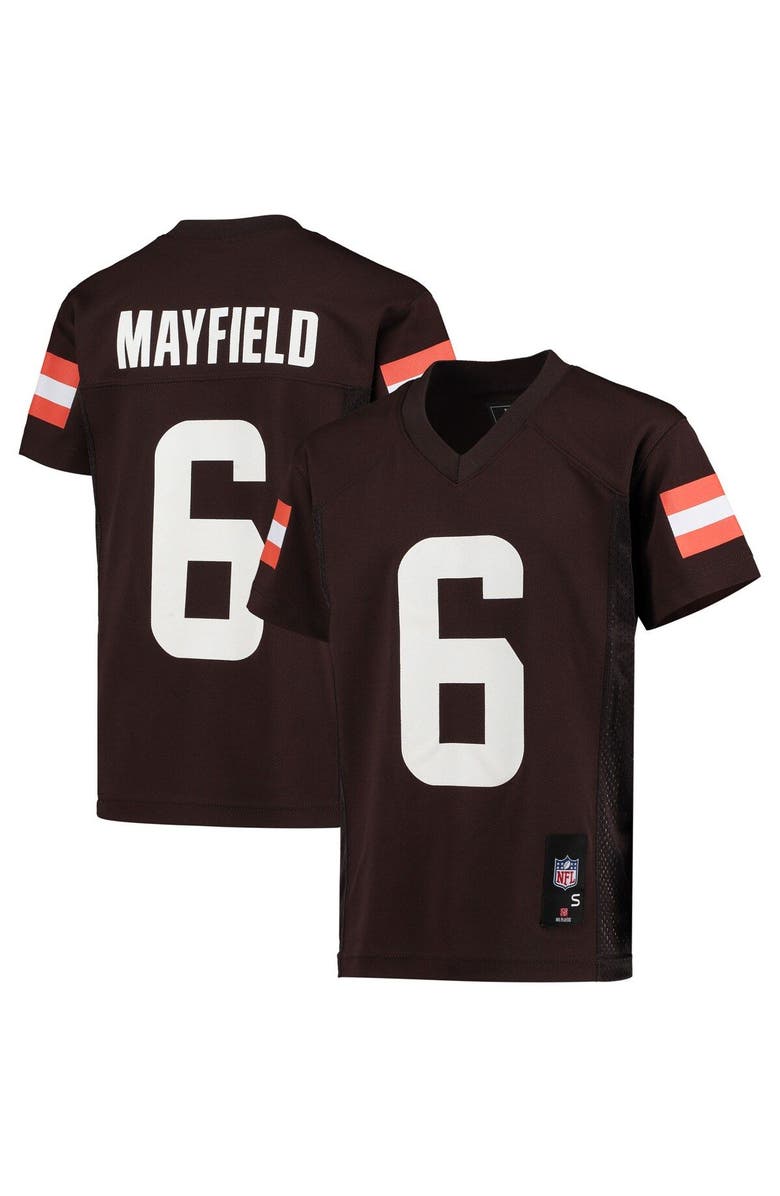 Outerstuff Youth Baker Mayfield Brown Cleveland Browns Replica Player Jersey, Main, color, 