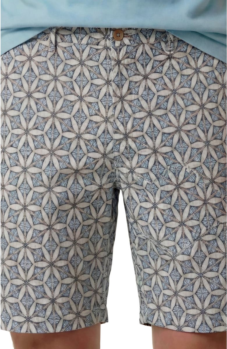 Lords of Harlech Tribal Mens Flat Front Short, Alternate, color, Tribal Natural