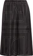 TOTEME Monogram Organic Silk Pajama Culottes