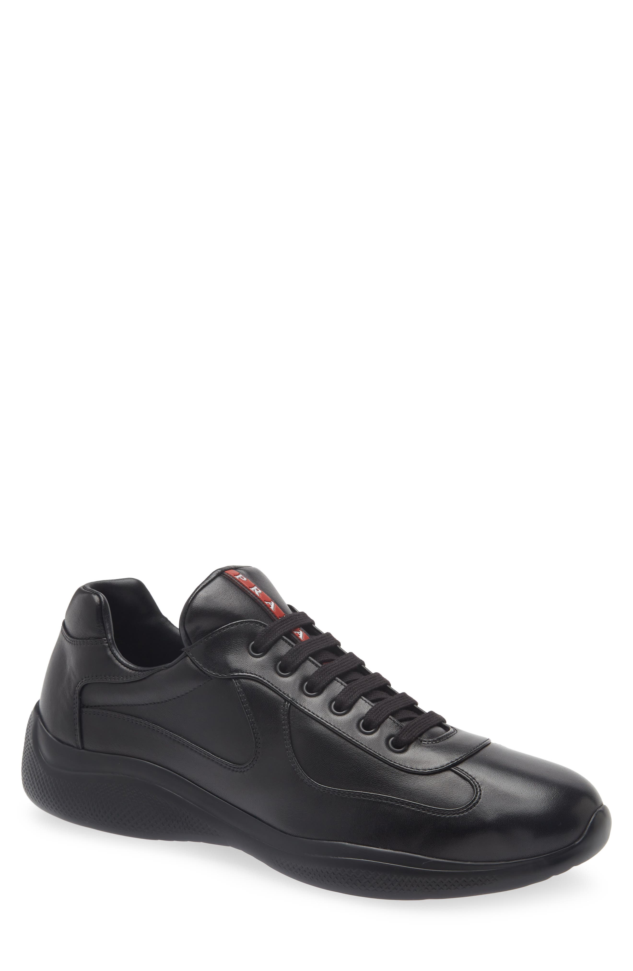 Prada America's Cup Sneaker, Main, color, Nero