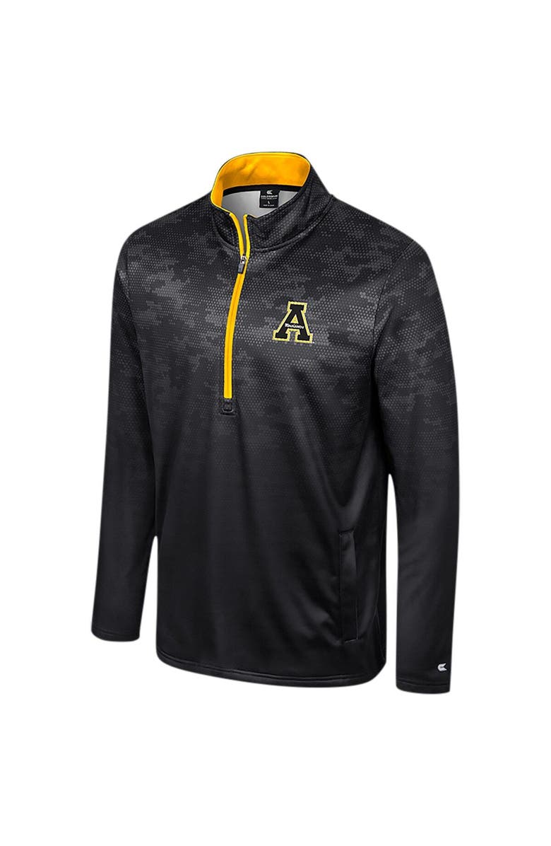 COLOSSEUM Men's Colosseum Black Appalachian State Mountaineers The Machine Half-Zip Jacket, Alternate, color, Black