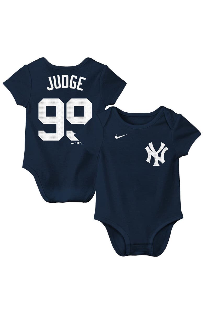 Nike Infant Nike Aaron Judge Navy New York Yankees Name & Number Fuse Bodysuit, Alternate, color, Navy