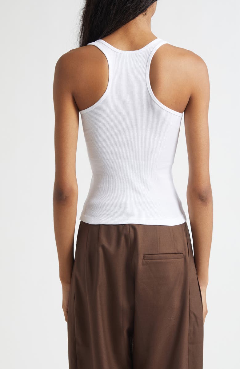 Ashley Williams Harmony & Peace Rib Graphic Tank, Alternate, color, White