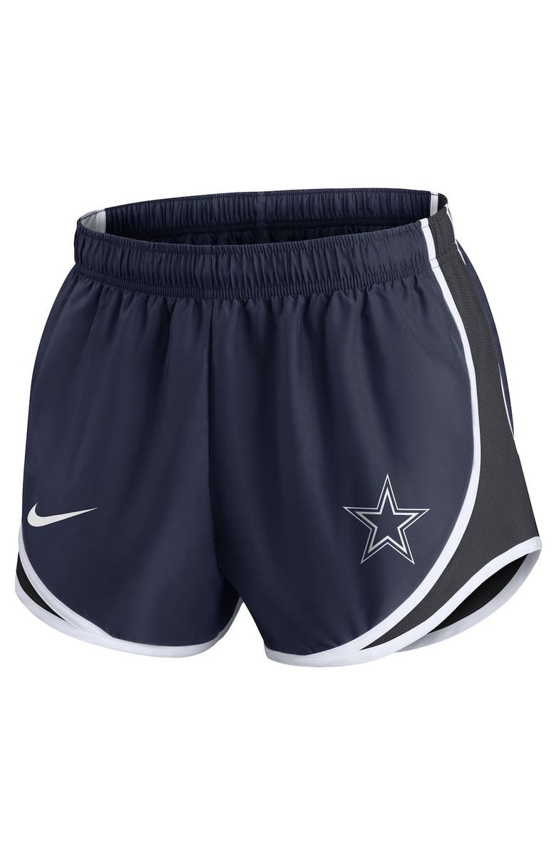 Nike Women's Nike Navy Dallas Cowboys Plus Size Tempo Shorts, Alternate, color, Navy