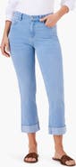 NIC+ZOE Straight Leg Roll Cuff Jeans