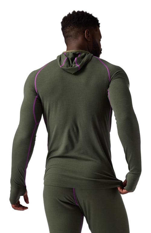 Backcountry Cedars Rws Merino Lt-wt Baselayer 1/2-zip Scuba Top In Green