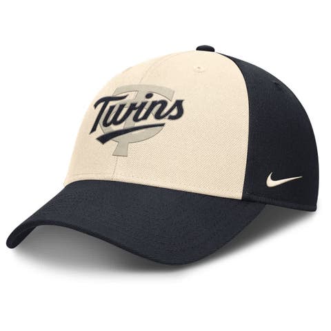 Men's Nike Navy/Natural Minnesota Twins Statement Club Performance Adjustable Hat